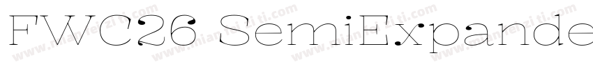 FWC26 SemiExpandedThin字体转换